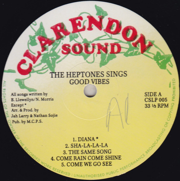The Heptones - The Heptones Sings Good Vibes | Clarendon Sound (CSLP 005) - 3 The Heptones - The Heptones Sings Good Vibes | Clarendon Sound (CSLP 005) - 3