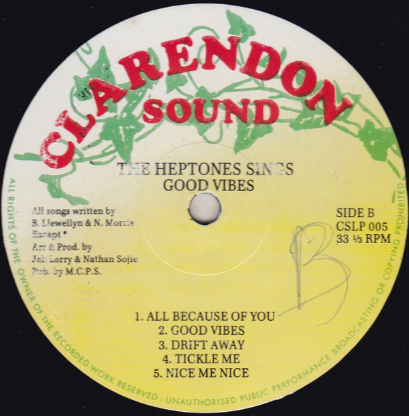 The Heptones - The Heptones Sings Good Vibes | Clarendon Sound (CSLP 005) - 4 The Heptones - The Heptones Sings Good Vibes | Clarendon Sound (CSLP 005) - 4