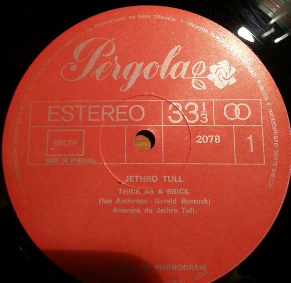 Jethro Tull - Thick As A Brick | Pergola (2078) - main