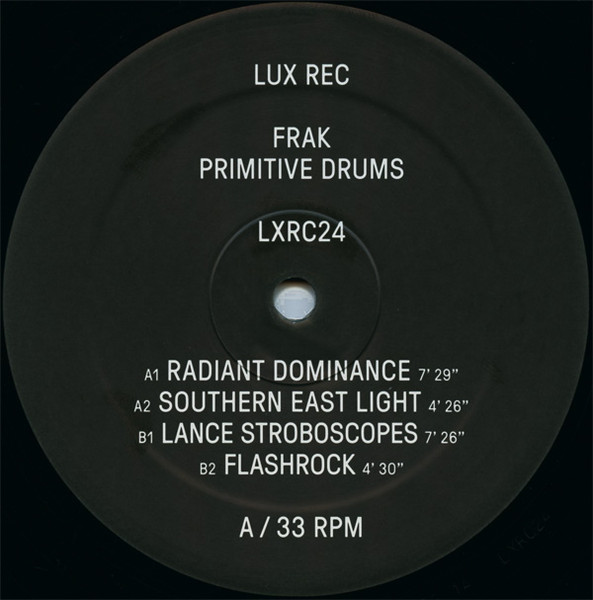 Frak - Primitive Drums | Lux Rec (LXRC24) - 3