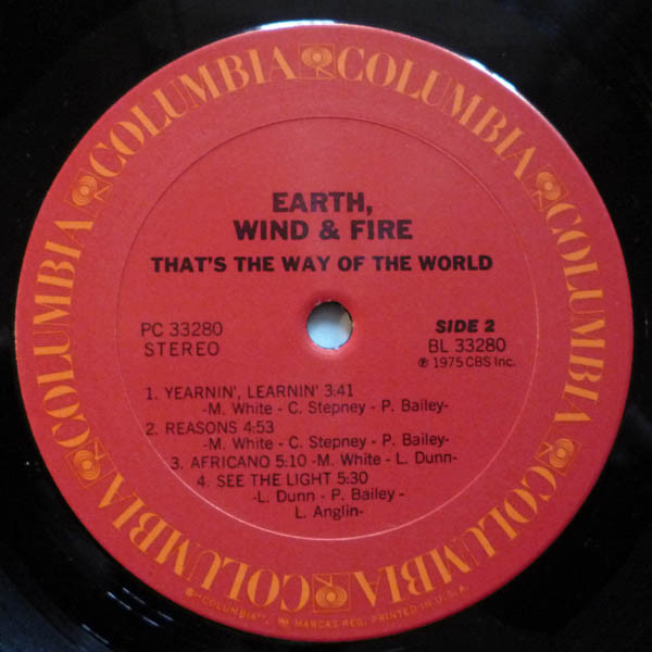 Earth, Wind & Fire - That's The Way Of The World | Columbia (PC 33280) - 4 Earth, Wind & Fire - That's The Way Of The World | Columbia (PC 33280) - 4
