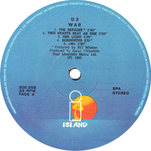 U2 - War | Island Records (205 259) - 4