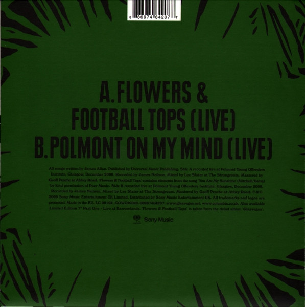 Glasvegas - Flowers & Football Tops | Columbia (GOWOW020) - 2 Glasvegas - Flowers & Football Tops | Columbia (GOWOW020) - 2
