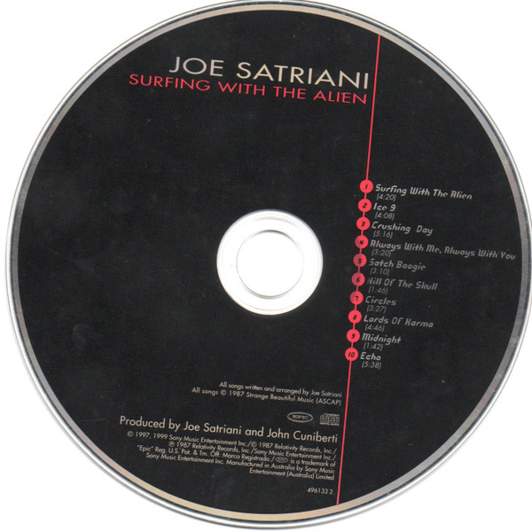 Joe Satriani - Surfing With The Alien | Epic (496133 2) - 3