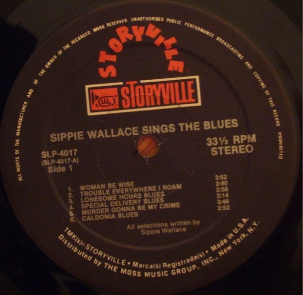 Sippie Wallace - Sings The Blues | Storyville (SLP-4017) - 3