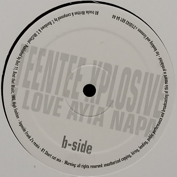 Teentee Explosive - I Love Ayia Napa | Start Stop Records (SSR 00014) - 2