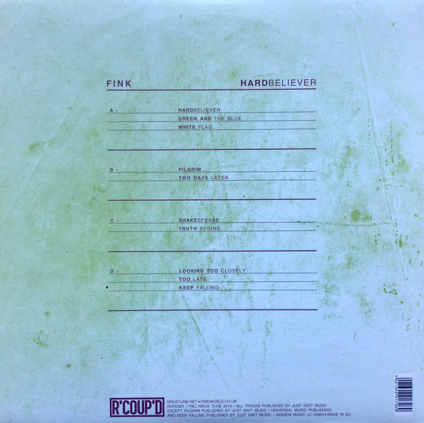 Fink - Hard Believer | R'COUP'D (RCPD001) - 3