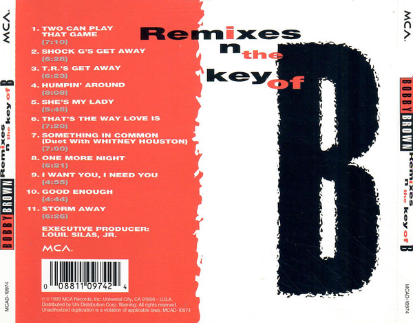 Bobby Brown - Remixes In The Key Of B | MCA Records (MCAD-10974) - 2 Bobby Brown - Remixes In The Key Of B | MCA Records (MCAD-10974) - 2