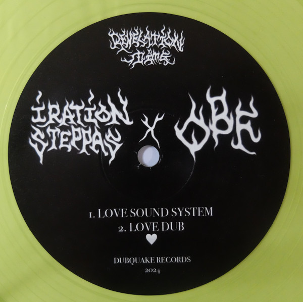 Iration Steppas X O.B.F - Love Sound System / Caution | Dubquake Records (DBQK 1226)