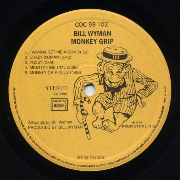 Bill Wyman - Monkey Grip | Rolling Stones Records (COC 59102) - 3 Bill Wyman - Monkey Grip | Rolling Stones Records (COC 59102) - 3