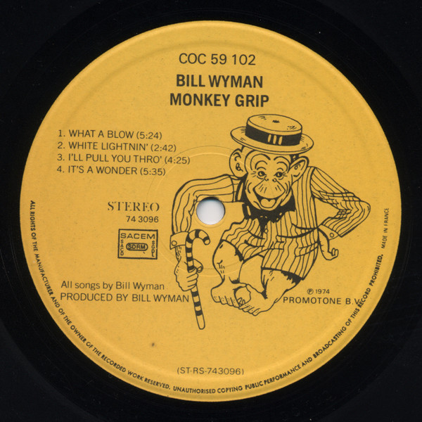 Bill Wyman - Monkey Grip | Rolling Stones Records (COC 59102) - 4 Bill Wyman - Monkey Grip | Rolling Stones Records (COC 59102) - 4