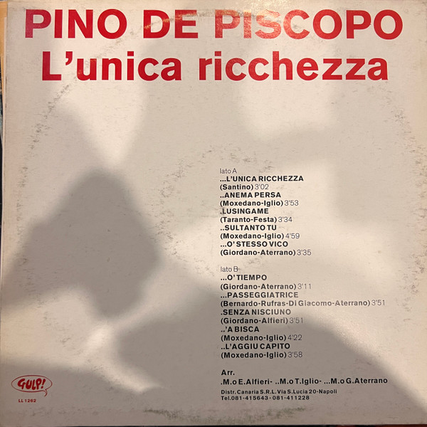Pino De Piscopo - L'Unica Ricchezza | Gulp! (LL 1262) - 3 Pino De Piscopo - L'Unica Ricchezza | Gulp! (LL 1262) - 3