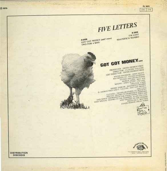 Five Letters - Got Got Money... | Malligator (FL 1611) - 2