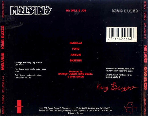 Melvins - King Buzzo | Boner Records (BR32-2) - 2