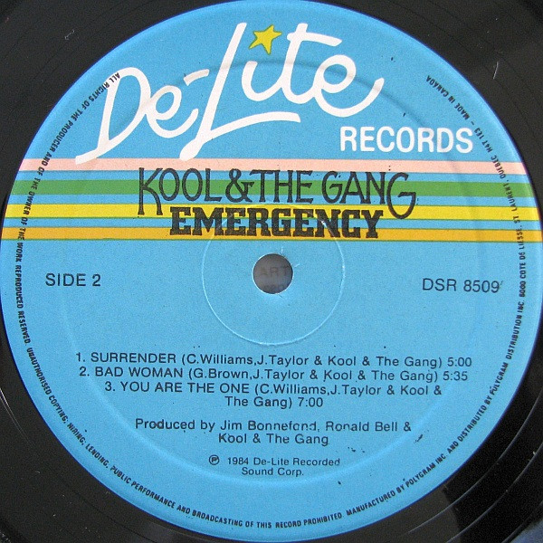 Kool & The Gang - Emergency | De-Lite Records (DSR 8509) - 4