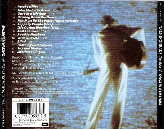Talking Heads - The Best Of — Once In A Lifetime | EMI (0777 7 80593 2 5) - 2