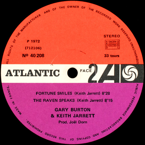 Gary Burton & Keith Jarrett - Gary Burton & Keith Jarrett | Atlantic (40.208) - 4 Gary Burton & Keith Jarrett - Gary Burton & Keith Jarrett | Atlantic (40.208) - 4
