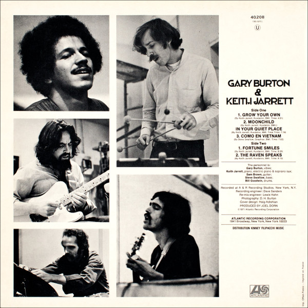 Gary Burton & Keith Jarrett - Gary Burton & Keith Jarrett | Atlantic (40.208) - 2 Gary Burton & Keith Jarrett - Gary Burton & Keith Jarrett | Atlantic (40.208) - 2