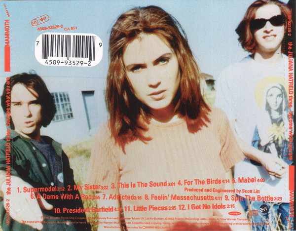 The Juliana Hatfield Three - Become What You Are | Mammoth Records (4509-93529-2) - 2
