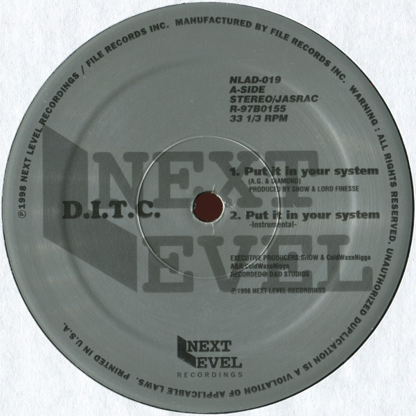 D.I.T.C. - Put It In Your System | Next Level Recordings (NLAD-019) - 3 D.I.T.C. - Put It In Your System | Next Level Recordings (NLAD-019) - 3