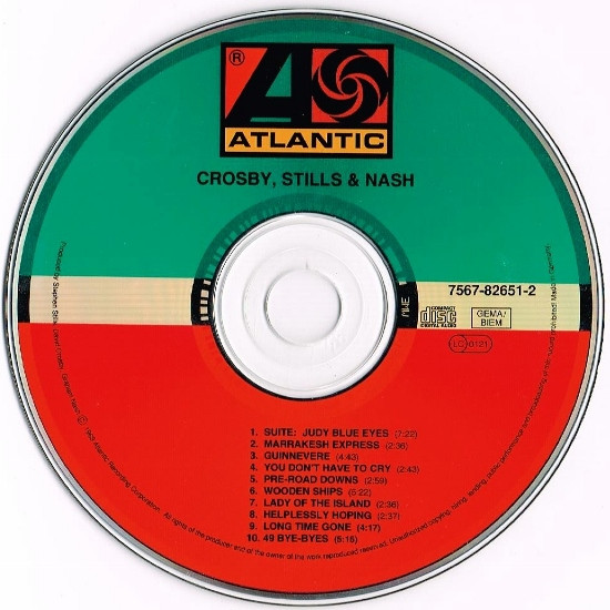 Crosby, Stills & Nash - Crosby, Stills & Nash | Atlantic (7567-82651-2) - 3 Crosby, Stills & Nash - Crosby, Stills & Nash | Atlantic (7567-82651-2) - 3