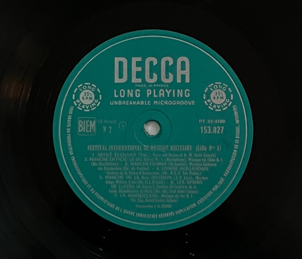 Various - Festival International De Musique Militaire (Lille N° 1) | Decca (153.827) - 4 Various - Festival International De Musique Militaire (Lille N° 1) | Decca (153.827) - 4