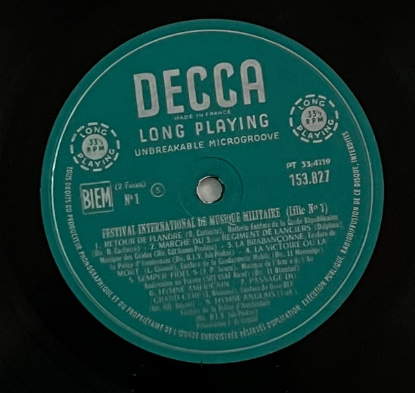 Various - Festival International De Musique Militaire (Lille N° 1) | Decca (153.827) - 3 Various - Festival International De Musique Militaire (Lille N° 1) | Decca (153.827) - 3