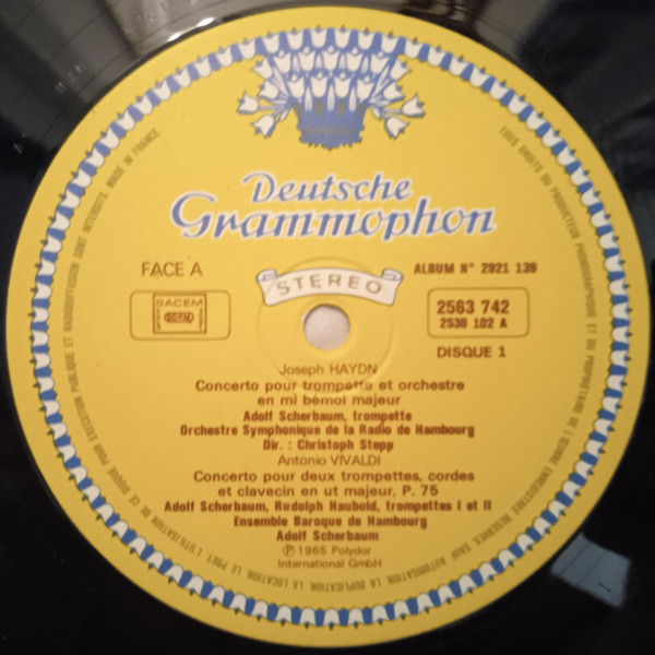 Joseph Haydn / Georg Friedrich Händel / Johann Nepomuk Hummel / Georg Philipp Telemann / Antonio Vivaldi / Michel Richard Delalande / Marc Antoine Charpentier / Jean-Baptiste Lully - Maurice André , Pierre Thibaud , Adolf Scherbaum , Orchestre De Chambre Paul Kuentz - Trésors De La Trompette | Deutsche Grammophon (2921 139) - 3