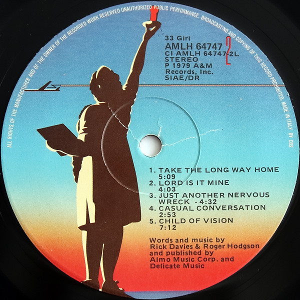 Supertramp - Breakfast In America | A&M Records (AMLK 64747) - 3