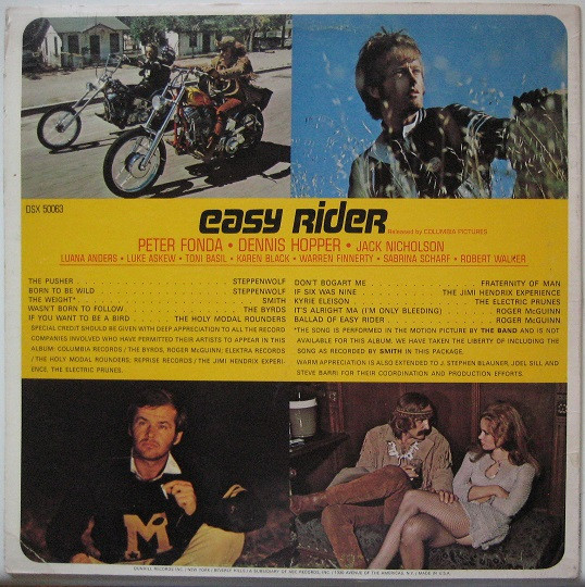 Various - Easy Rider (Music From The Soundtrack) | Dunhill (DSX 50063) - 2