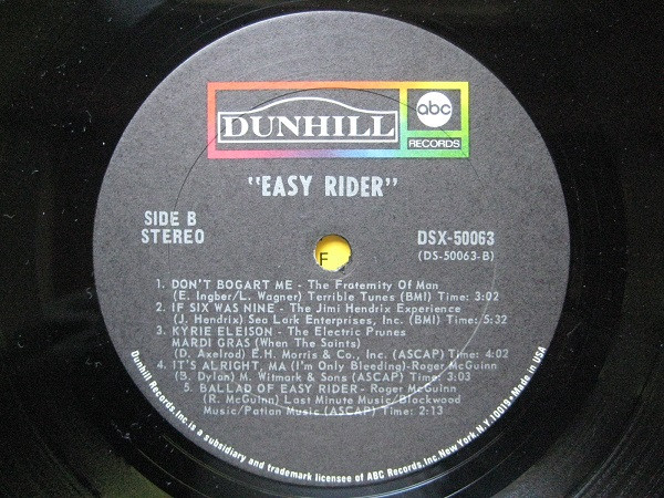 Various - Easy Rider (Music From The Soundtrack) | Dunhill (DSX 50063) - 4