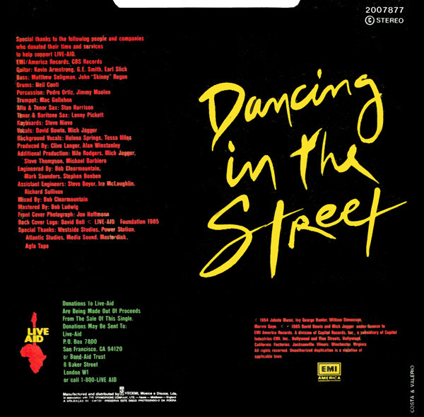 David Bowie And Mick Jagger - Dancing In The Street | EMI America (2007877) - 2