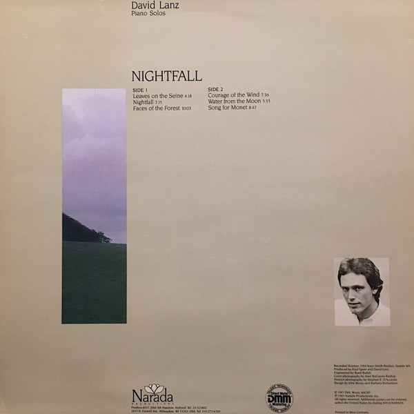 David Lanz - Nightfall | Narada (LP-1006) - main David Lanz - Nightfall | Narada (LP-1006) - main