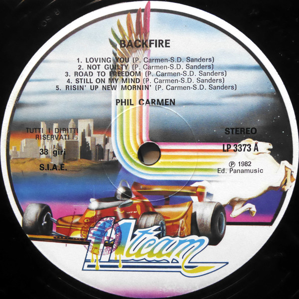 Phil Carmen - Backfire | F1 Team (LP 3373) - 3