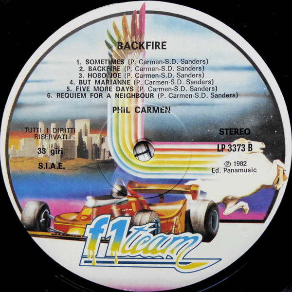 Phil Carmen - Backfire | F1 Team (LP 3373) - 4