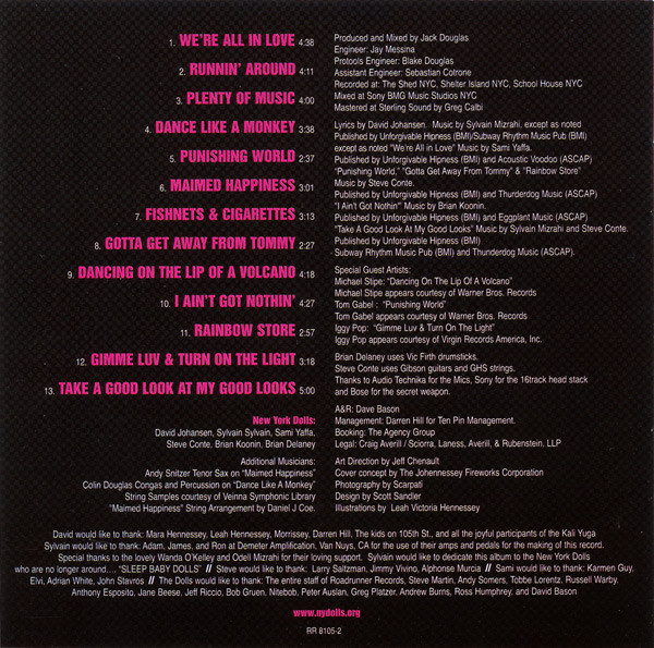 New York Dolls - One Day It Will Please Us To Remember Even This CD | Roadrunner Records (RR 8105-2) - 2 New York Dolls - One Day It Will Please Us To Remember Even This CD | Roadrunner Records (RR 8105-2) - 2