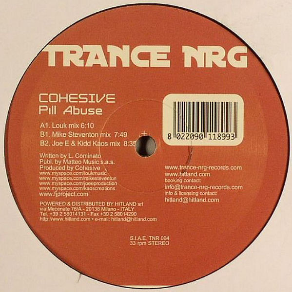 Cohesive - Pill Abuse | Trance NRG (TNR 004)