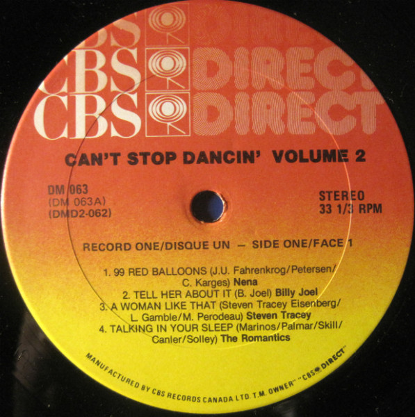 Various - Can't Stop Dancin' - Volume II | CBS Direct (DMD2-062) - 3 Various - Can't Stop Dancin' - Volume II | CBS Direct (DMD2-062) - 3
