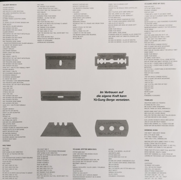 Einstürzende Neubauten - 1/2 Mensch | Potomak (LP 26141) - 3