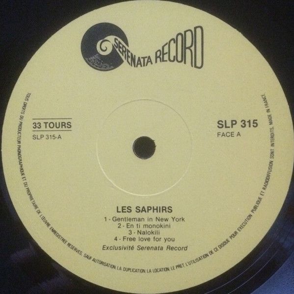 Les Saphirs - Gentleman In New York | Serenata Records (SLP 315) - 4