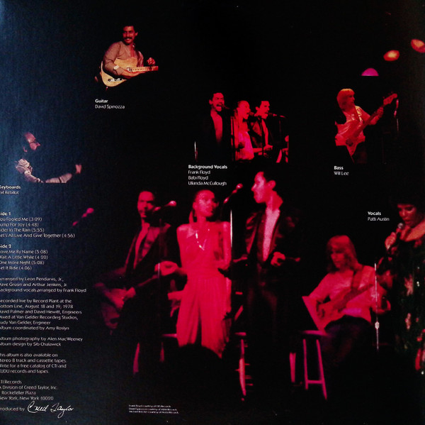 Patti Austin - Live At The Bottom Line | CTI Records (CTI 7086) - 2 Patti Austin - Live At The Bottom Line | CTI Records (CTI 7086) - 2