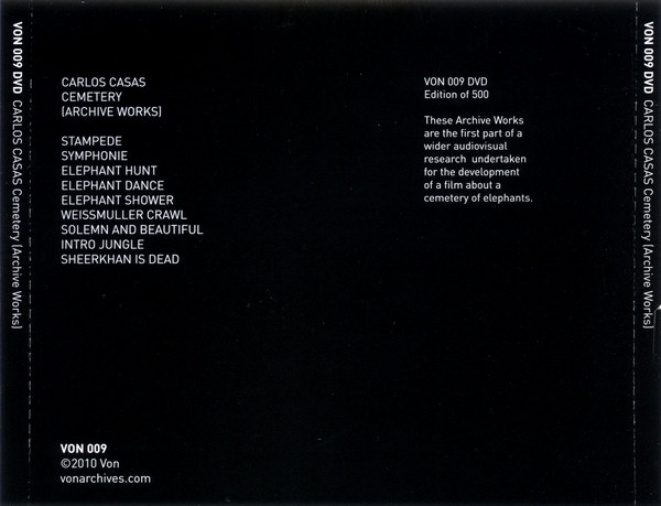 Carlos Casas - Cemetery [Archive Works] | Von (VON 009) - 2