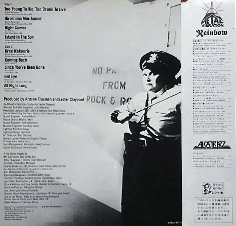 Alcatrazz - Live Sentence (No Parole From Rock 'n' Roll) | Polydor (28MM 0351) - 2 Alcatrazz - Live Sentence (No Parole From Rock 'n' Roll) | Polydor (28MM 0351) - 2