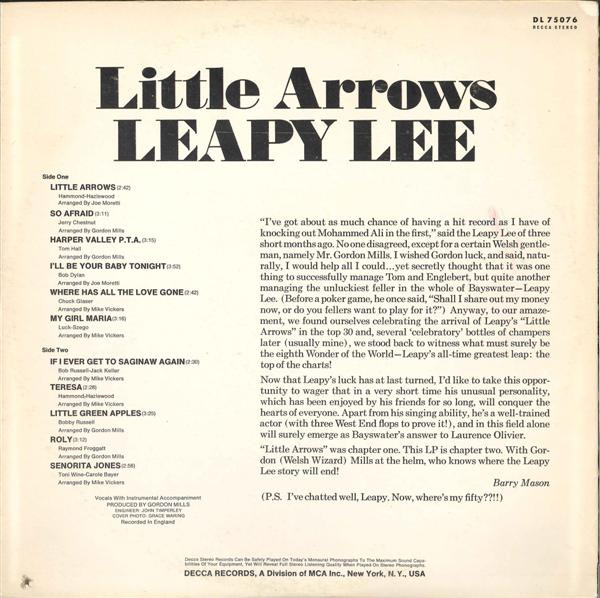 Leapy Lee - Little Arrows | Decca (DL 75076) - 2