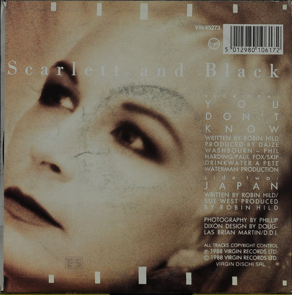 Scarlett & Black - You Don't Know / Japan | Virgin (VIN 45273) - 2
