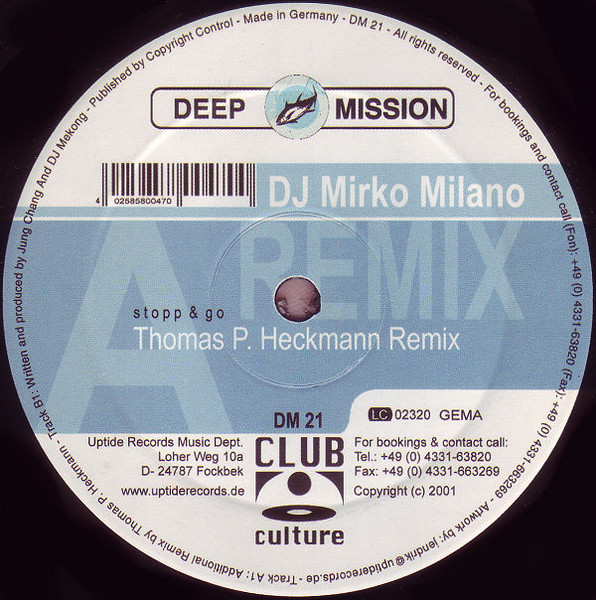 DJ Mirko Milano - Stopp & Go (Remixes) | Deep Mission (DM 21) - main