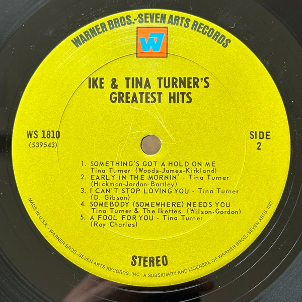 Ike & Tina Turner - Greatest Hits | Warner Bros. - Seven Arts Records (WS 1810) - 4 Ike & Tina Turner - Greatest Hits | Warner Bros. - Seven Arts Records (WS 1810) - 4