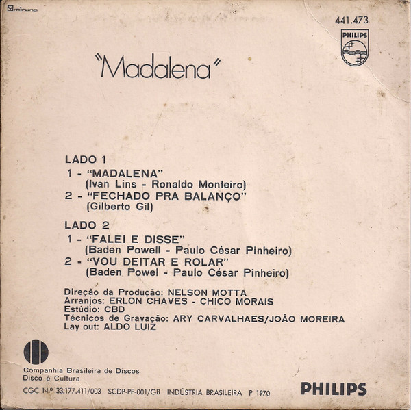 Elis Regina - Madalena | Philips (441.473) - 2