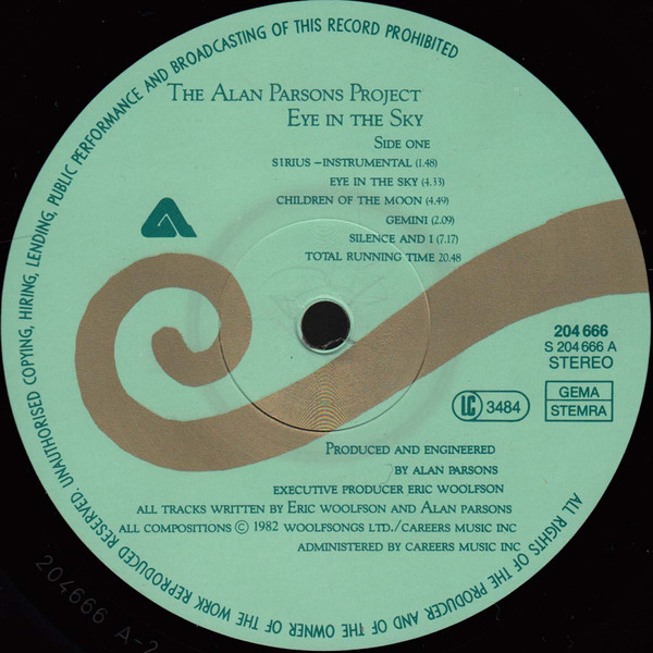 The Alan Parsons Project - Eye In The Sky | Arista (204 666) - 3 The Alan Parsons Project - Eye In The Sky | Arista (204 666) - 3