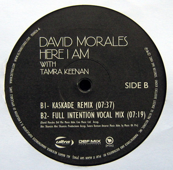 David Morales With Tamra Keenan - Here I Am | Ultra Records (YOU026-6) - 3